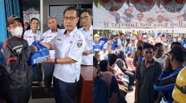 1400 Pengurus Koperasi Primer Tenaga Kerja Bongkar Muat [TKBM] Boom Baru Palembang menerima paket Lebaran 2026.
