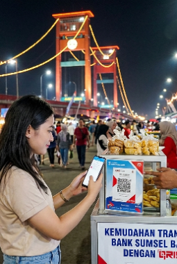 Transaksi CFN! Gunakan QRIS Bank Sumsel Babel Langsung Discount