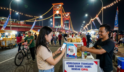Bank Sumsel Babel Mudahkan Transaksi CFN dengan QRIS Langsung Discount