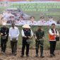 Gubernur Sumatera Selatan [Sumsel] Dr H Herman Deru memimpin langsung kegiatan tanam padi serentak di lahan cetak sawah rakyat di Desa Sungai Dua, Kecamatan Rambutan, Kabupaten Banyuasin, Jumat 27 Maret 2026.