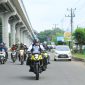Gubernur Sumatera Selatan [Sumsel] Dr H Herman Deru bersama jajaran Kepala Organisasi Perangkat Daerah [OPD] Provinsi Sumsel melakukan kunjungan kerja dengan mengendarai sepeda motor menuju Kabupaten Banyuasin, Jumat 27 Maret 2026.