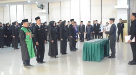Sebanyak 130 Kepala Sekolah SD dan SMP Negeri di lingkungan Pemerintah kota Palembang resmi dilantik langsung Walikota Palembang, Ratu Dewa di Kantor Dinas Pendidikan kota Palembang, Rabu 1 April 2026.