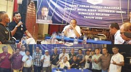 Pengurus Daerah Serikat Media Siber Indonesia Provinsi Sumatera Selatan [SMSI Sumsel] menggelar Rapat Kerja Daerah [Rakerda] 2026 di Kota Lahat yang bertajuk “Meningkatkan Gerak dan Arah Media Siber Melalui Terobosan Strategis”. Kamis malam 2 April 2026.