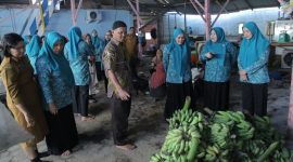 Ketua Tim Penggerak Pemberdayaan Kesejahteraan Keluarga [TP-PKK] Kabupaten Asahan, Yusnila Indriati Taufik, melakukan pembinaan lomba Upaya Peningkatan Pendapatan Keluarga [UP2K] di Aula Kantor Lurah Sentang, Selasa 7 April 2026.