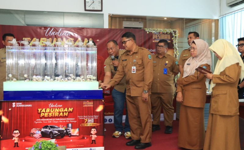 Undian Tabungan Pesirah Bank Sumsel Babel di Banking Hall Bank Sumsel Babel Cabang Tanjungpandan.