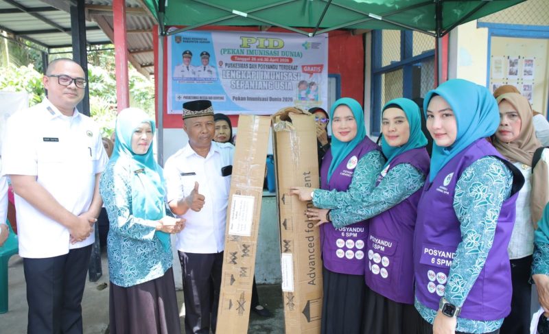 Tim Posyandu Kabupaten Asahan melakukan kunjungan ke sejumlah desa dalam rangka penilaian Lomba Posyandu tingkat Provinsi Sumatera Utara, Rabu 8 April 2026.