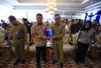 Gubernur Sumsel Dr H Herman Deru bersama Wakil Menteri Dalam Negeri Bima Arya.