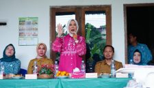 Ketua TP-PKK Provinsi Sumatera Selatan sekaligus Ketua Tim Pembina Posyandu Sumsel, Feby Deru, memberikan imbauan bagi para ibu untuk rutin membawa balita ke Posyandu.