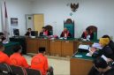 Sidang perkara dugaan Tindak Pidana Pencucian Uang [TPPU] yang bersumber dari kejahatan narkotika dengan terdakwa Sutarnedi alias Haji Sutar, Apri Maikel Jekson, dan Debyk kembali digelar di Pengadilan Negeri Palembang, Senin 20 April 2026, dengan agenda pembacaan nota pembelaan [pledoi].