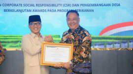 Pemerintah Provinsi Sumatera Selatan [Pemprov Sumse memperoleh penghargaan nasional atas keberhasilan dalam pelaksanaan program Corporate Social Responsibility [CSR] yang berkontribusi pada pengembangan desa berkelanjutan, khususnya di sektor perikanan.