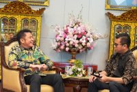 Gubernur Sumatera Selatan [Sumsel], Dr H Herman Deru, memaparkan berbagai strategi pembangunan daerah, mulai dari upaya menekan angka kemiskinan hingga mendorong kemandirian pangan melalui Gerakan Sumsel Mandiri Pangan [GSMP].