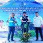 GM PLN UID S2JB Diksi Erfani Umar, bersama Gubernur Sumsel Herman Deru dan Bupati Banyuasin Askolani Jasi meresmikan pengoperasian Grid Extension untuk peningkatan tegangan layanan listrik bagi warga Kenten Laut, Kabupaten Banyuasin, Selasa 28 April 2026.