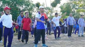 Pemerintah Kota [Pemkot] Prabumulih menggelar kegiatan senam bersama pada Minggu 26 April 2026, di Stadion Talang Jimar.