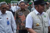 Wali Kota Prabumulih, H Arlan, menghadiri pelantikan Kepengurusan Dewan Pimpinan Daerah [DPD] dan Dewan Pimpinan Cabang [DPC] Himpunan Kerukunan Tani Indonesia [HKTI] se-Provinsi Sumatera Selatan yang digelar di Kabupaten OKU Timur, Kamis 23 April 2026.