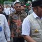 Wali Kota Prabumulih, H Arlan, menghadiri pelantikan Kepengurusan Dewan Pimpinan Daerah [DPD] dan Dewan Pimpinan Cabang [DPC] Himpunan Kerukunan Tani Indonesia [HKTI] se-Provinsi Sumatera Selatan yang digelar di Kabupaten OKU Timur, Kamis 23 April 2026.