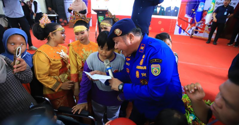 Gubernur Sumsel Dr H Herman Deru saat menghadiri Kejuaraan Daerah Special Olympics Indonesia [SOIna] 2026 tingkat SLB se-Sumsel yang berlangsung di SLB Negeri Pembina, Kamis 30 April 2026.