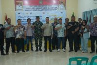 Wakil Bupati Asahan, Rianto, secara simbolis menyerahkan bantuan sosial pangan di Aula Kantor Camat Bandar Pulau, Kamis 30 April 2026, sekitar pukul 10.00 WIB. Kegiatan ini merupakan bagian dari penyaluran bantuan tahapan periode Februari–Maret 2026.