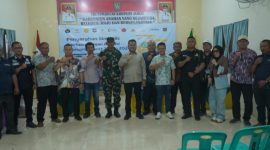 Wakil Bupati Asahan, Rianto, secara simbolis menyerahkan bantuan sosial pangan di Aula Kantor Camat Bandar Pulau, Kamis 30 April 2026, sekitar pukul 10.00 WIB. Kegiatan ini merupakan bagian dari penyaluran bantuan tahapan periode Februari–Maret 2026.