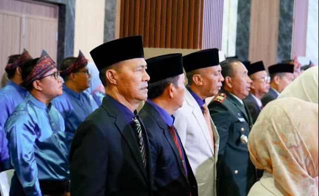 Sekretaris Daerah H Elman ST MM, menghadiri secara langsung Rapat Paripurna DPRD Kabupaten Penukal Abab Lematang Ilir [PALI] dalam rangka memperingati Hari Jadi ke-13 Kabupaten PALI Tahun 2026. 