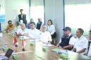 Gubernur Sumsel Dr H Herman Deru saat mendampingi Menteri Koordinator [Menko] Bidang Pangan RI, Zulkifli Hasan, meninjau pembangunan PSEL di PT Indo Green Power, Jumat 1 Mei 2026.