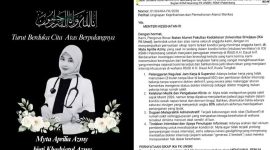 Tragedi dr Myta Aprilia Azmy, IKA-FK Unsri Desak Kemenkes Audit Wahana Internship