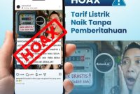 PLN Imbau Hati-hati Informasi Hoax Soal Kenaikan Tarif Listrik