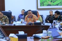 Wakil Gubernur Sumatera Selatan [Wagub Sumsel] H Cik Ujang menghadiri Rapat Koordinasi Percepatan Pembangunan Jalan Tol Trans Sumatera ruas Betung–Tempino–Jambi di Gedung Bina Graha, Kantor Staf Kepresidenan [KSP], Selasa 5 Mei 2026.