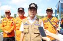 Wali Kota Palembang Ratu Dewa saat memberikan keterangan pers usai Apel Kesiapsiagaan Personel dan Peralatan Penanganan Karhutla Provinsi Sumatera Selatan sekaligus reaktivasi desk Karhutla nasional tahun 2026 yang digelar di halaman Griya Agung, Rabu 6 Mei 2026.