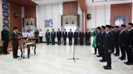 Sebanyak 19 Pejabat Pemerintah Kota [Pemkot] Palembang dari eselon II, III hingga IV resmi dilantik Wali Kota Ratu Dewa didampingi Wakil Wali Kota Prima Salam pada Rabu 6 Mei 2026, berlangsung di rumah dinas Wali Kota Palembang Jalan Tasik.