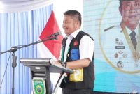 Gubernur Sumatera Selatan [Sumsel], Dr H Herman Deru, saat meluncurkan Gerakan Rutilahu di Kelurahan 11 Ulu, Kecamatan Seberang Ulu II, Selasa 5 Mei 2026, pagi.