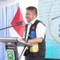 Gubernur Sumatera Selatan [Sumsel], Dr H Herman Deru, saat meluncurkan Gerakan Rutilahu di Kelurahan 11 Ulu, Kecamatan Seberang Ulu II, Selasa 5 Mei 2026, pagi.