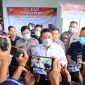 Gubernur Sumsel Dr H Herman Deru memberikan keterangan pers usai menjenguk keluarga korban di Rumah Sakit Bhayangkara Palembang, Kamis 7 Mei 2026.