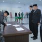 Bupati Asahan Taufik Zainal Abidin, memimpin langsung upacara pengambilan sumpah dan pelantikan Pejabat Pimpinan Tinggi Pratama di lingkungan Pemerintah Kabupaten Asahan.