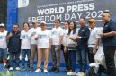 Fun Walk Dewan Pers bersama awak media dan masyarakat dalam rangka memperingati World Press Freedom Day [WPFD] 2026 yang secara internasional diperingati setiap tanggal 3 Mei, Dewan Pers pada hari ini, 10 Mei 2026.