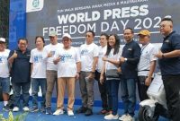 Fun Walk Dewan Pers bersama awak media dan masyarakat dalam rangka memperingati World Press Freedom Day [WPFD] 2026 yang secara internasional diperingati setiap tanggal 3 Mei, Dewan Pers pada hari ini, 10 Mei 2026.