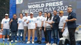 Fun Walk Dewan Pers bersama awak media dan masyarakat dalam rangka memperingati World Press Freedom Day [WPFD] 2026 yang secara internasional diperingati setiap tanggal 3 Mei, Dewan Pers pada hari ini, 10 Mei 2026.