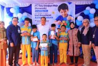 Wakil Gubernur Sumatera Selatan [Wagub Sumsel] H Cik Ujang menghadiri kegiatan berbagi bersama anak-anak berkebutuhan khusus yang diselenggarakan PT Tirta Sriwijaya Maju [TSM] di Sekolah Luar Biasa [SLB] Talang Kelapa, Selasa 12 Mei 2026.