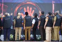 Gubernur Sumatera Selatan [Sumsel] Dr H Herman Deru bersama Wakil Gubernur Sumsel H Cik Ujang saat Launching Sensus Ekonomi 2026 yang dirangkaikan dengan Rapat Koordinasi [Rakor] Camat se-Sumatera Selatan di Griya Agung Palembang, Selasa 12 Mei 2026.