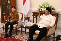 Wapres RI Gibran saat menerima silaturahmi Pengurus Pemuda Masjid Dunia [PMD] di Istana Wakil Presiden, Jakarta, Selasa 12 Mei 2026.