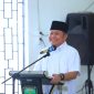 Gubernur Sumatera Selatan [Sumsel] Dr H Herman Deru bersama Wakil Gubernur [Wagub] Sumsel H Cik Ujang menghadiri kegiatan Sumsel Bermunajat dalam rangka memperingati Hari Ulang Tahun [HUT] ke-80 Provinsi Sumsel yang diselenggarakan Pengurus Wilayah Nahdlatul Ulama [PWNU] Sumsel di Pondok Pesantren Aulia Cendikia Kampus C Palembang, Selasa 12 Mei 2026.
