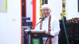 Gubernur Sumatera Selatan [Sumsel] Dr H Herman Deru mengungkap perjalanan berbagai program keagamaan yang dijalankan Pemerintah Provinsi Sumsel saat menghadiri Tabligh Akbar di Masjid Cheng Ho Jakabaring, Palembang, Selasa 12 Mei 2026.