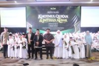 Gubernur Sumatera Selatan Dr H Herman Deru menghadiri pembukaan kegiatan Khotmul Quran dan Imtihan Akbar Angkatan III Tartil, Tahfidz, dan Turjuman Metode Ummi yang digelar Ummi Palembang di Grand Ballroom Golden Sriwijaya, Kamis 14 Mei 2026