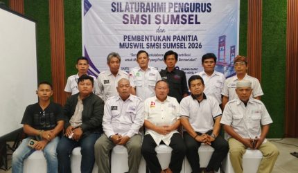 Jajaran pengurus Serikat Media Siber Indonesia Provinsi Sumatera Selatan [SMSI Sumsel] tancap gas persiapan perhelatan Musyawarah Wilayah [Muswil] SMSI Sumsel 2026 dengan resmi membentuk panitia penyelenggara.