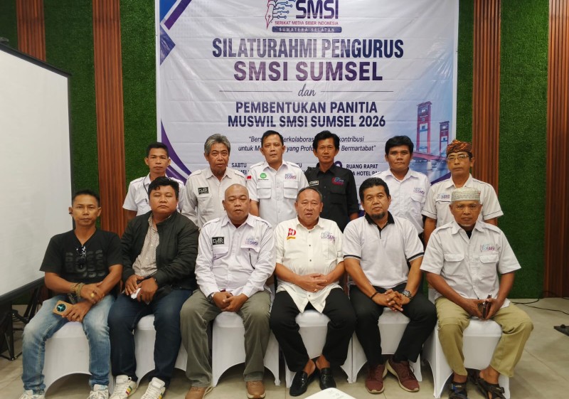 Jajaran pengurus Serikat Media Siber Indonesia Provinsi Sumatera Selatan [SMSI Sumsel] tancap gas persiapan perhelatan Musyawarah Wilayah [Muswil] SMSI Sumsel 2026 dengan resmi membentuk panitia penyelenggara.