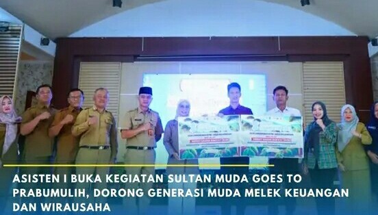 Wali Kota Prabumulih melalui Asisten I Setda Kota Prabumulih Dr Drs H Aris Priadi SH MSi menghadiri sekaligus membuka kegiatan Sultan Muda Goes to Kabupaten/Kota di Sumatera Selatan, khususnya di Kota Prabumulih.