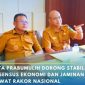 Wali Kota Prabumulih H Arlan mengikuti Rapat Koordinasi [Rakor] Pengendalian Inflasi Tahun 2026 yang dirangkaikan dengan Sosialisasi Sensus Ekonomi 2026 serta Sosialisasi Penyelenggaraan Jaminan Produk Halal.
