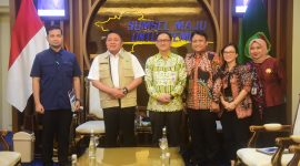 Gubernur Sumatera Selatan, Dr H Herman Deru, menerima audiensi Perwakilan Bank Indonesia [BI] Provinsi Sumsel terkait pelaksanaan Festival Ekonomi Syariah [FESyar] Regional Sumatera 2026 di Ruang Tamu Gubernur Sumsel, Selasa 26 Mei 2026.
