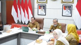 Sekretaris Daerah Provinsi Sumatera Selatan, Dr Drs H Edward Candra MH, menghadiri kegiatan Asistensi Sistem Akuntabilitas Kinerja Instansi Pemerintah [SAKIP] di Ruang Rapat Bina Praja, Selasa 26 Mei 2026.