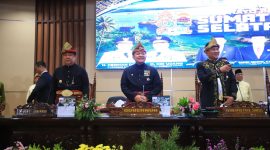 Gubernur Sumatera Selatan, Dr H Herman Deru, bersama Wakil Gubernur Sumsel, H Cik Ujang, menghadiri Rapat Paripurna Istimewa DPRD Provinsi Sumatera Selatan dalam rangka Hari Jadi ke-80 Provinsi Sumatera Selatan di Ruang Rapat Paripurna DPRD Sumsel, Senin 18 Mei 2026, pagi.