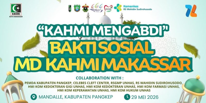Jumat Besok, KAHMI Makassar Gelar Baksos Kesehatan di Pangkep